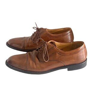 Mezlan Brown Leather Lace-up Oxford Derby Dress Shoe Spain Men’s Size 12